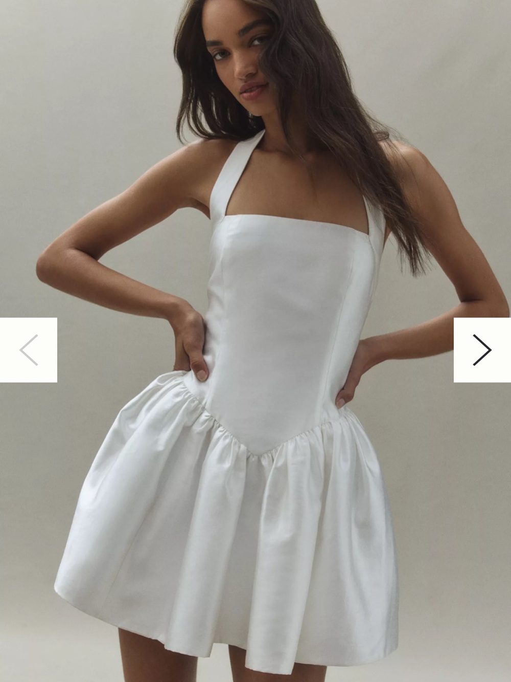 Anthropologie Mare Mare Drop-Waist Fit & Flare Mini Dress - Bridal Mini Dress